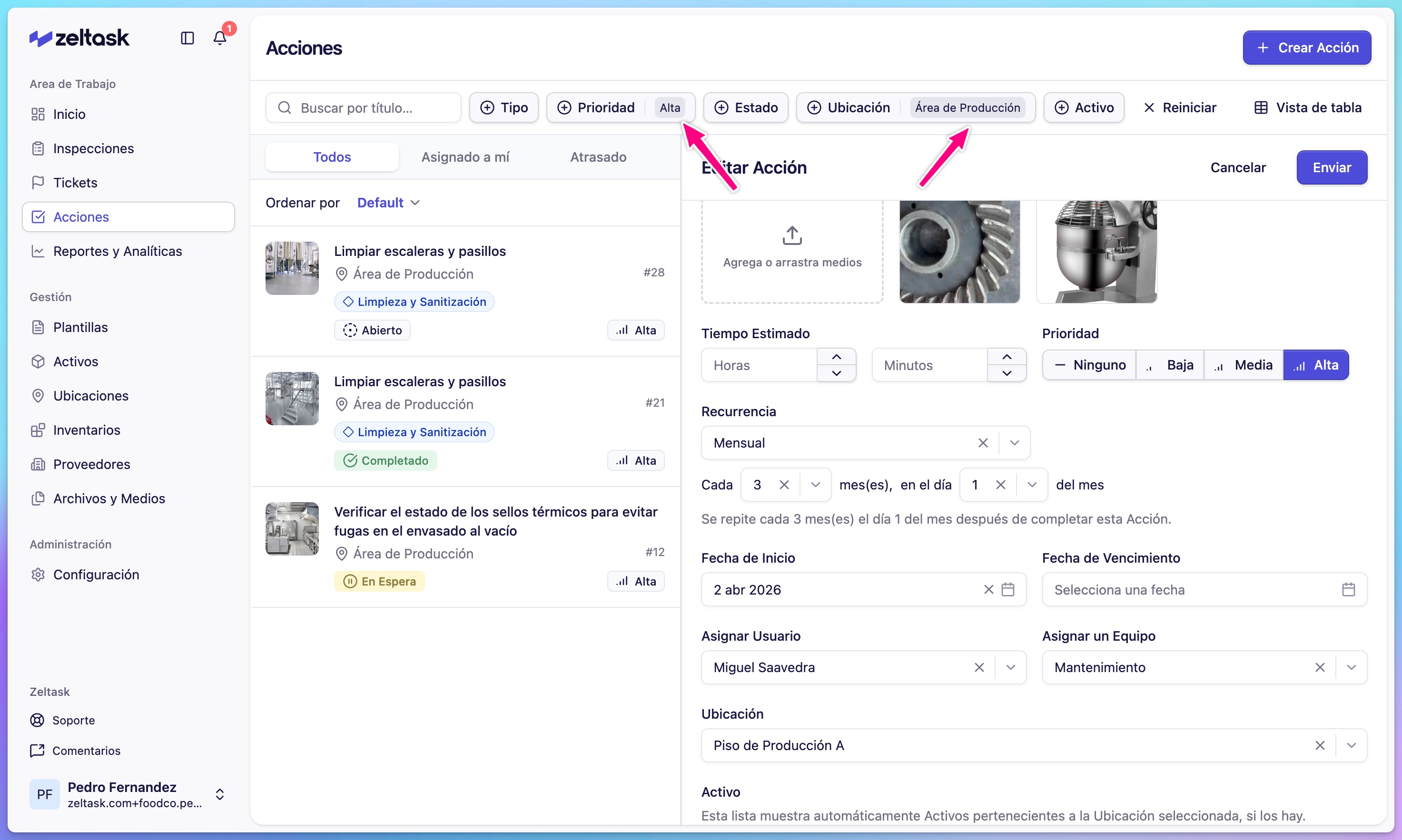 Multiple filters applied showing filtered results